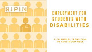 employment for students with disabilities.